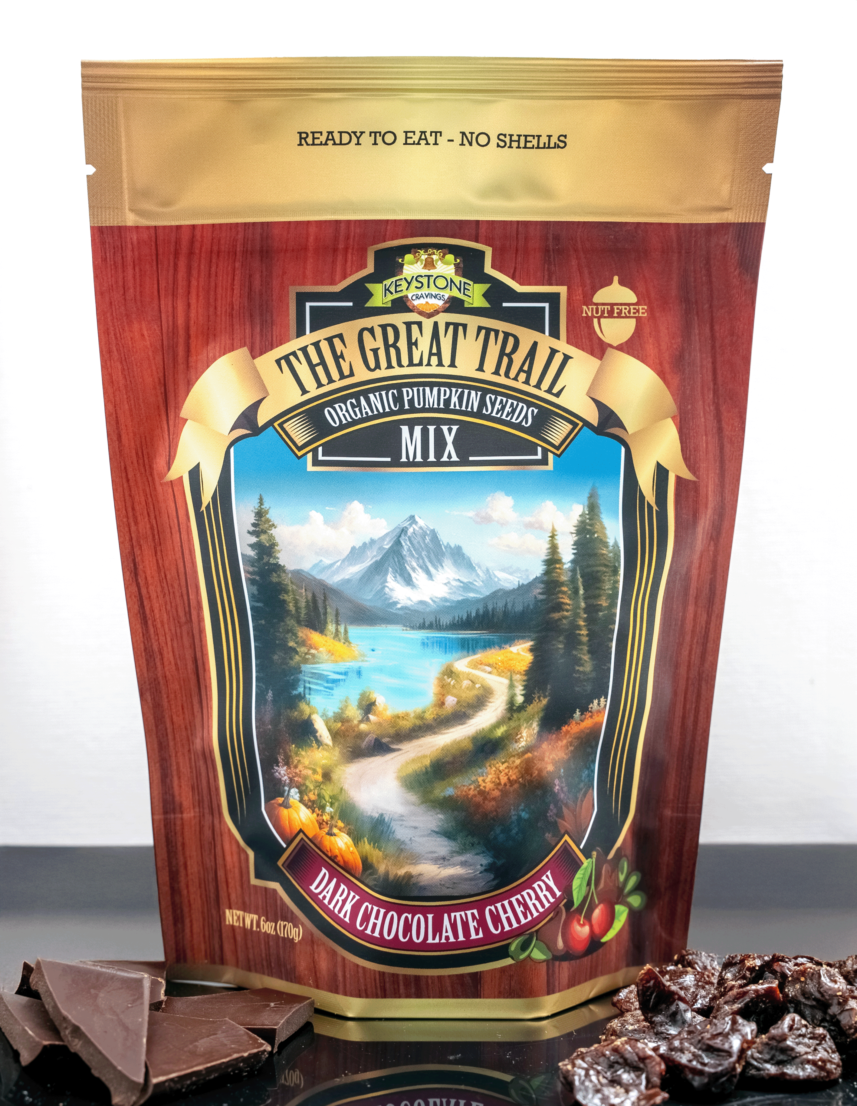 THE GREAT TRAIL MIX: DARK CHOCOLATE CHERRY Organic Pumpkin Seed THE GREAT TRAIL MIX: DARK CHOCOLATE CHERRY Organic Pumpkin Seed