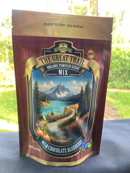 GREAT TRAIL MIX - MILK CHOCOLATE BLUEBERRY 6 oz - Plant-Based Blend