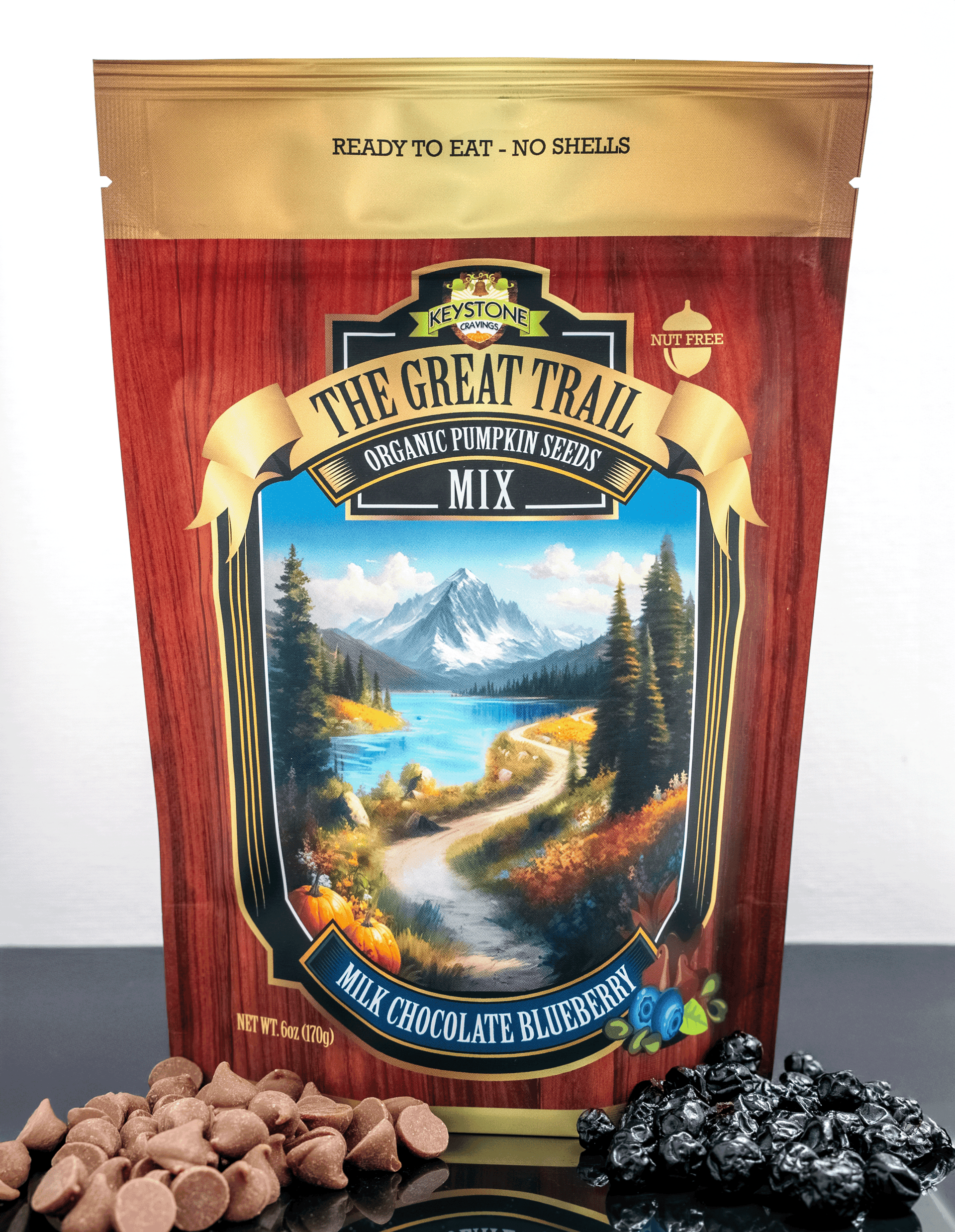 GREAT TRAIL MIX - MILK CHOCOLATE BLUEBERRY Organic Pumpkin Seed