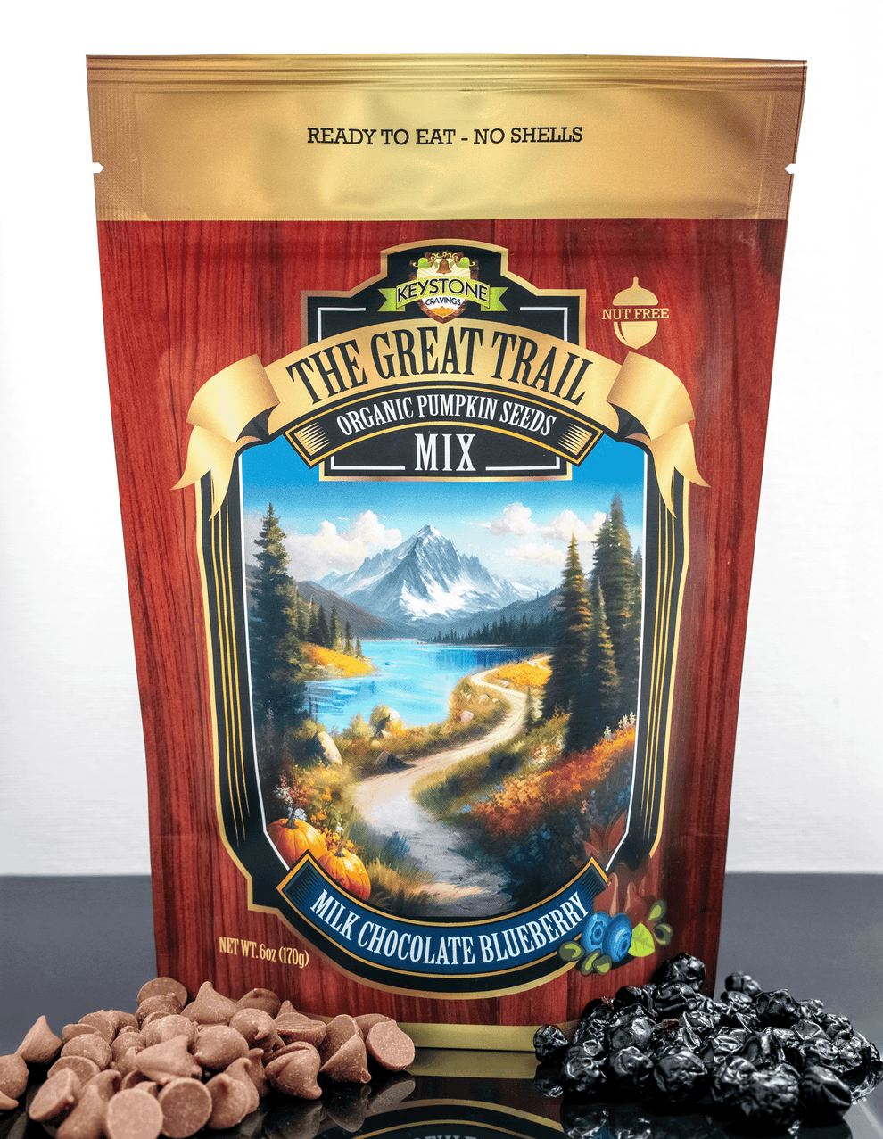 GREAT TRAIL MIX - MILK CHOCOLATE BLUEBERRY Organic Pumpkin Seed Mix 6 ...